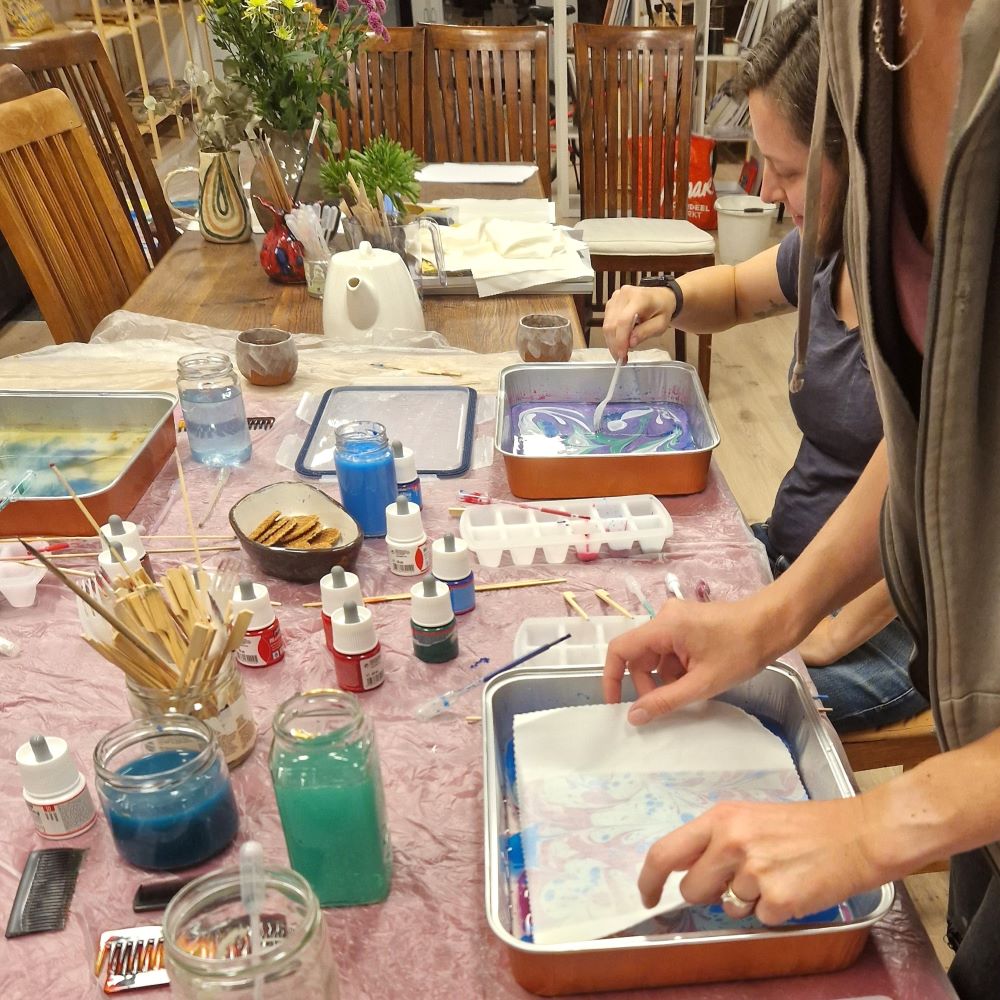 Marbled prints workshop, 29 December, 10:30