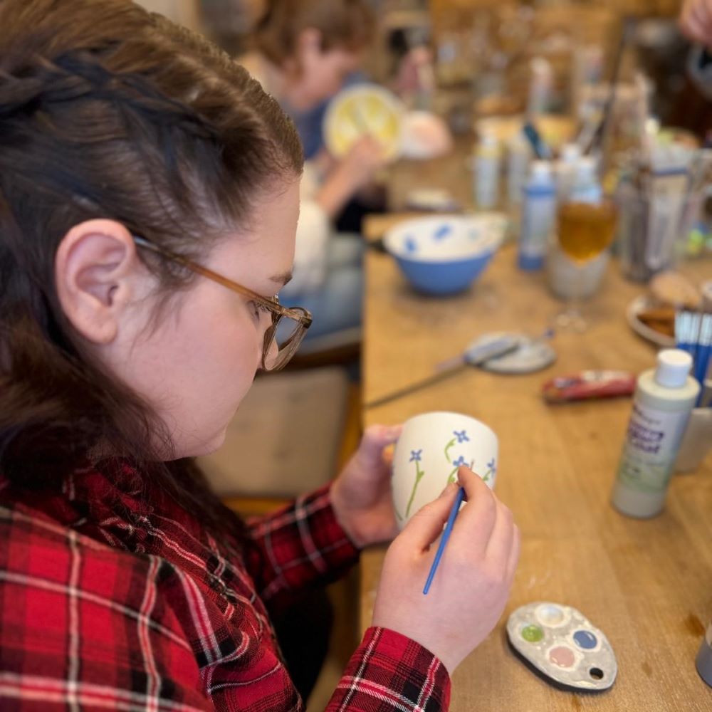 Brush & bond: a group ceramic painting